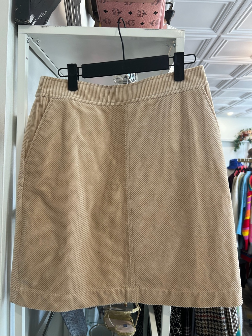 Boden Tan Corduroy Skirt